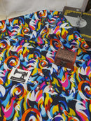 Abstract Curves - cotton lycra - 150cm wide