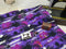 Speedway Purple - cotton lycra - 150cm wide - clearance