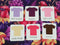 Purple Floral - cotton lycra - 150cm wide