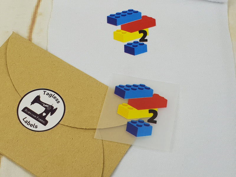 Building Bricks - Size 2 - Tagless Label Transfers