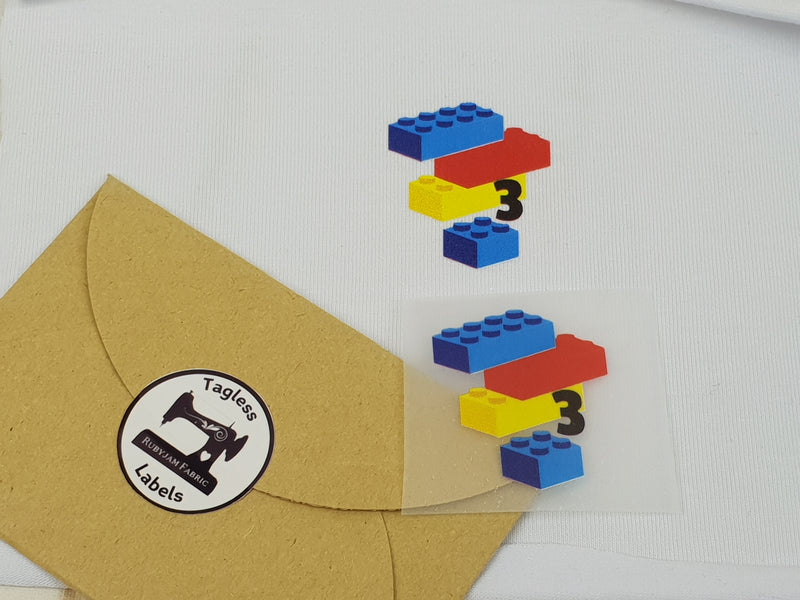 Building Bricks - Size 3 - Tagless Label Transfers