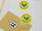 Handmade With Love - Yellow Circle - Tagless Label Transfers