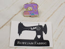 Purple Sewing Machine - Enamel Pin Badge