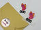 Pink Butterfly - Size 000 - Tagless Label Transfers
