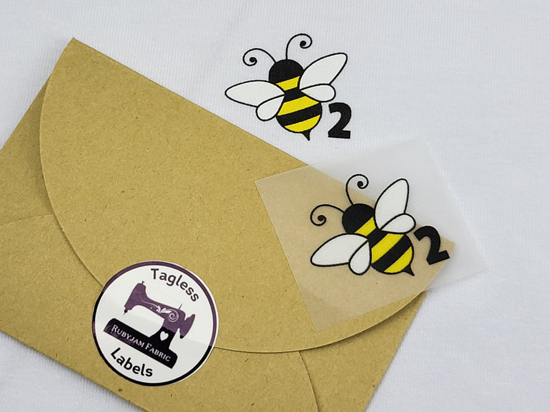 Bee - Size 2 - Tagless Label Transfers