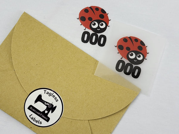 Lady Bug - Size 000 - Tagless Label Transfers