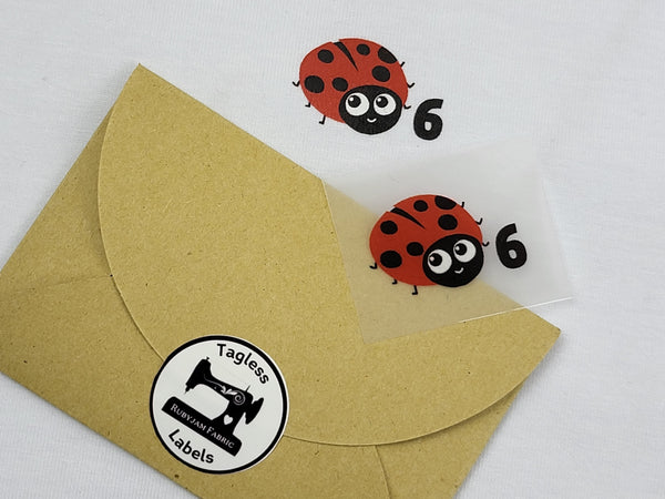 Lady Bug - Size 6 - Tagless Label Transfers