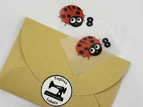 Lady Bug - Size 8 - Tagless Label Transfers