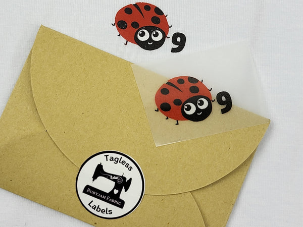 Lady Bug - Size 9 - Tagless Label Transfers