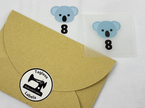 Koala - Size 8 - Tagless Label Transfers