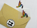 Rainbow Hummingbird - Size 3 - Tagless Label Transfers