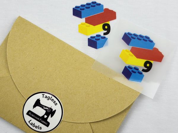 Building Bricks - Size 9 - Tagless Label Transfers