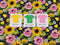 Sunflowers - cotton lycra - 150cm wide - clearance