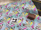 Artist Paint Palette - cotton lycra - 150cm wide - clearance