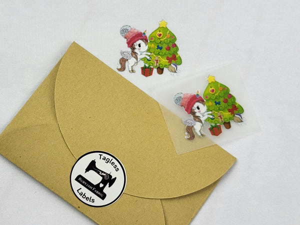 Christmas Pegasus - Tagless Label Transfers