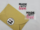 Made With Love (Pink) - Tagless Label Transfers