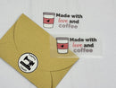 Made with Love and Coffee - Tagless Label Transfers