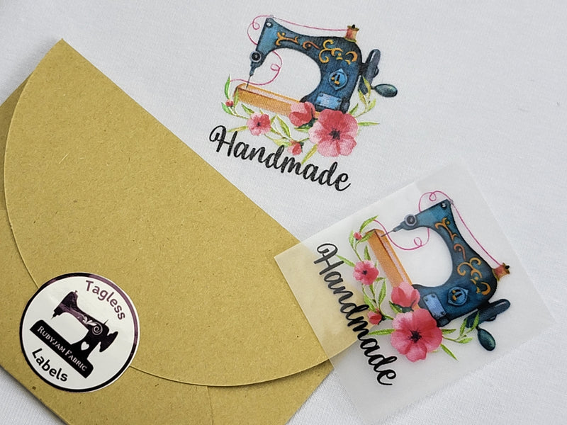 Handmade Sewing Machine - Tagless Label Transfers
