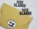 SIZE X-LARGE - Tagless Label Transfers