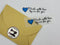Made With Love By Me For You - Blue Heart - Tagless Label Transfers