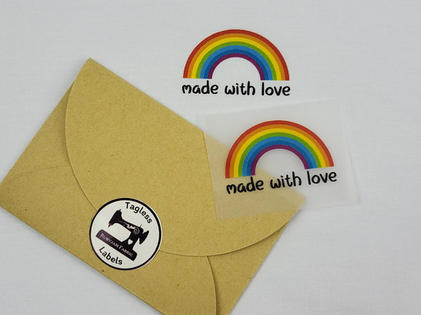 Made With Love (Rainbow) - Tagless Label Transfers