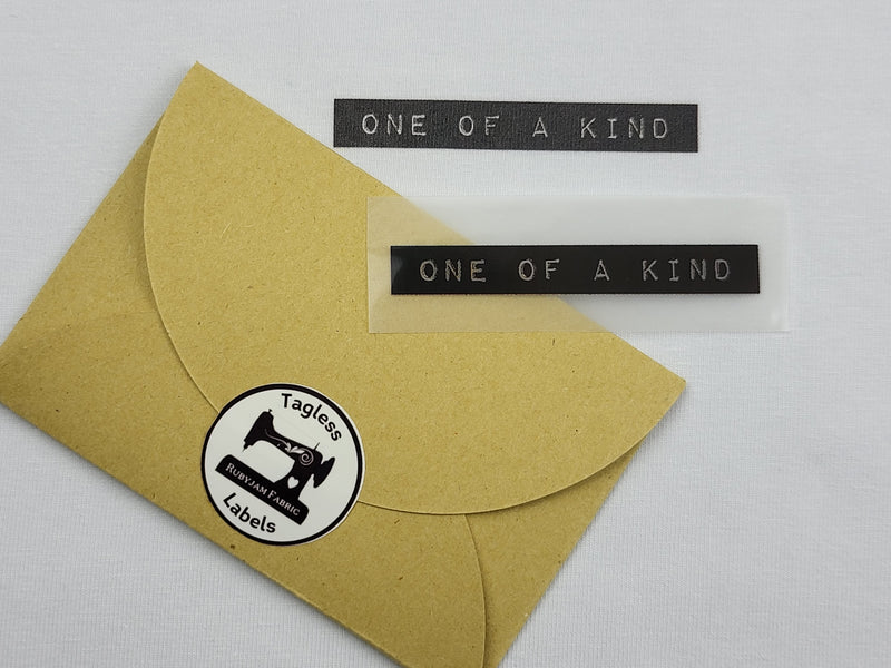 One of a Kind Black - Tagless Label Transfers