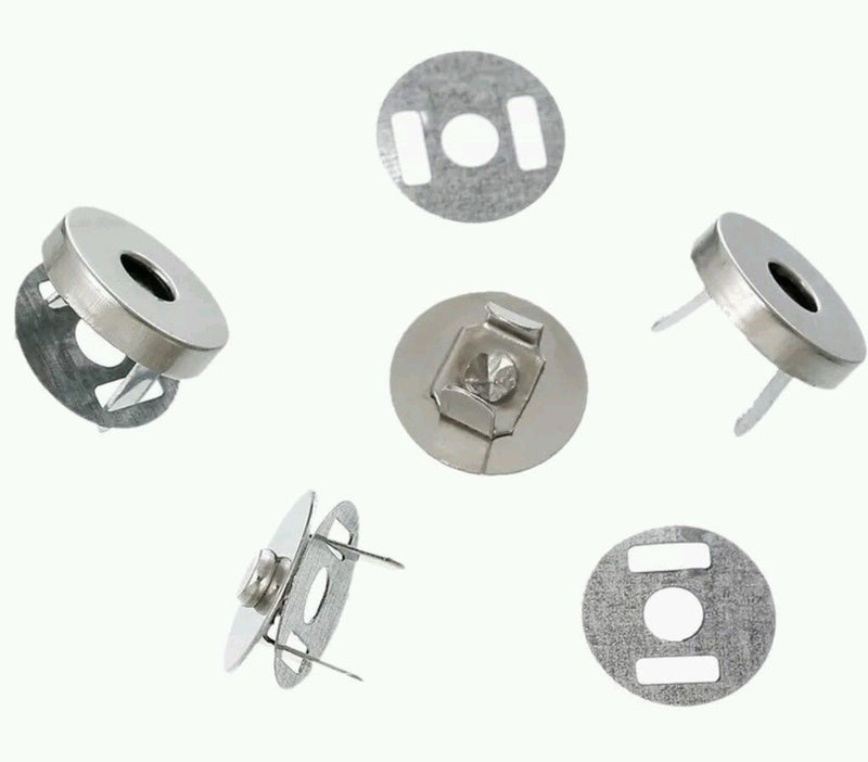 Magnetic Clasp, Silver, 18mm - set of 4