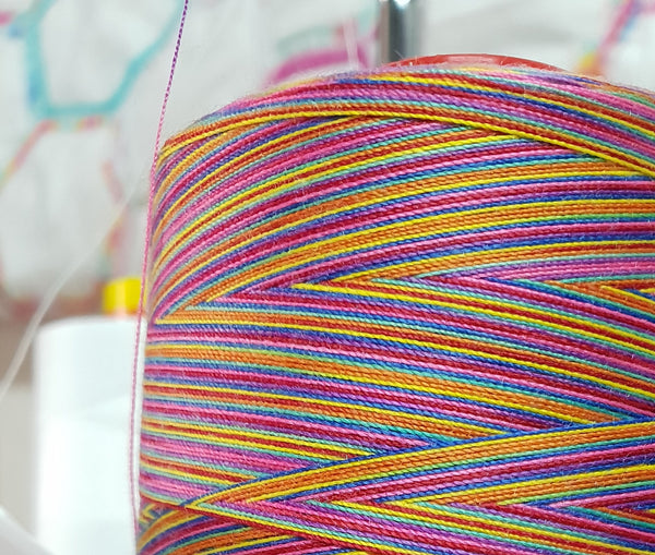 Variegated Overlocking Thread Twisted Threads - Beautiful Variegated Sewing Threads – Rubyjam Fabric