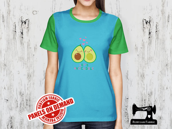 Let's Avocuddle - LIGHT BLUE - Panels On Demand