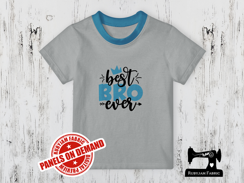 Best Bro Ever - HEATHER GREY - Panels On Demand