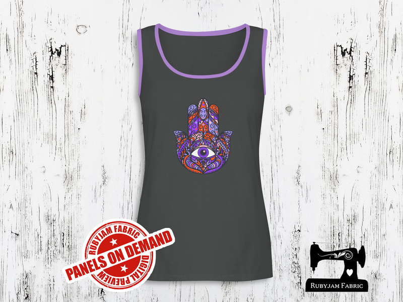 Hamsa (Bright) - CHARCOAL - Panels On Demand