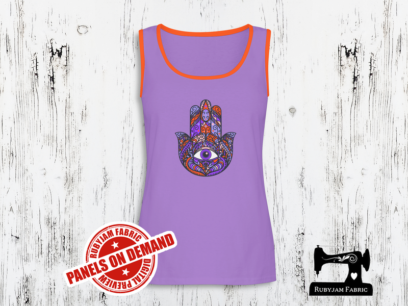 Hamsa (Bright) - LIGHT PURPLE - Panels On Demand