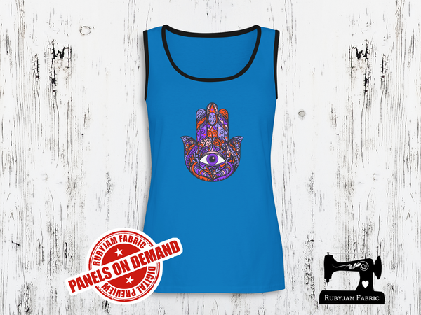 Hamsa (Bright) - TURQUOISE - Panels On Demand