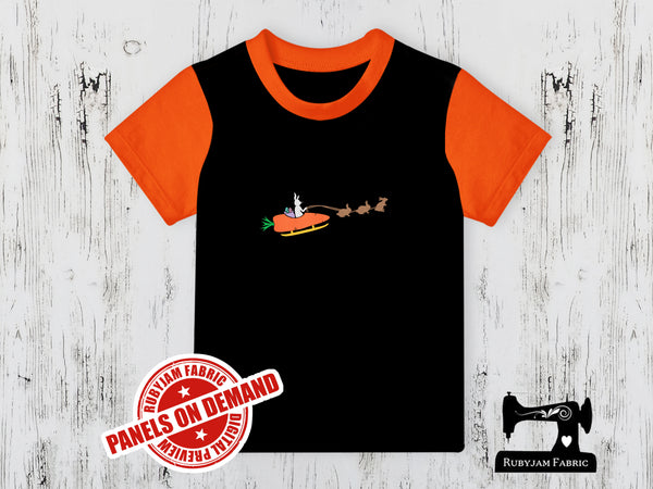 Easter Bunny Sleigh (Coloured) - BLACK - Panels On Demand