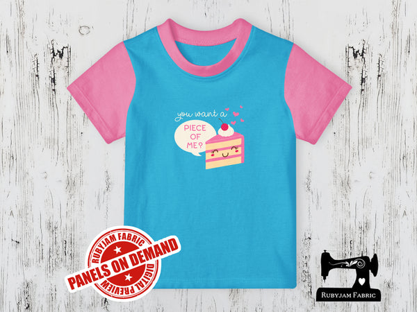 Piece of Me Cake - LIGHT BLUE - Panels On Demand