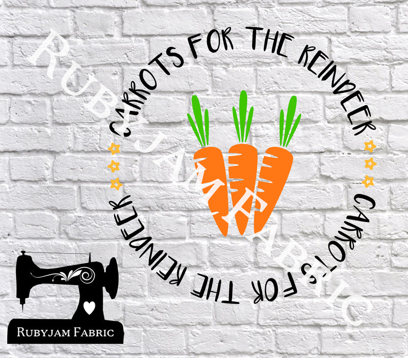 Christmas Carrots For The Reindeer - Cutting File - SVG/JPG/PNG