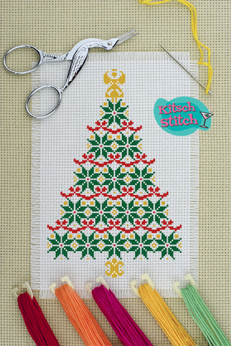 Christmas Tree - Cross Stitch Pattern - Kitsch Stitch Studio