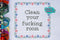 Clean Your F***ing Room - Cross Stitch Pattern - Kitsch Stitch Studio