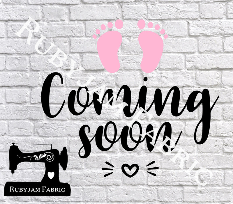Baby Coming Soon - Cutting File - SVG/JPG/PNG
