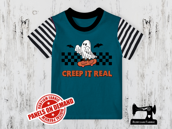 Creep It Real Halloween - TEAL BLUE - Panels On Demand