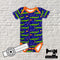 Crocodiles on Blue - cotton lycra - 150cm wide
