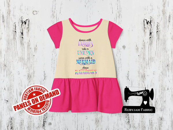 Dance With Fairies - SAND BEIGE - Panels On Demand