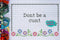 Don't Be A C*** - Cross Stitch Pattern - Kitsch Stitch Studio