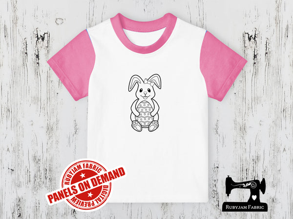 Easter Bunny - COLOURING IN - WHITE - Panels On Demand