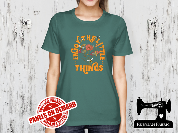 Enjoy the Little Things - SAGE GREEN - Panels On Demand