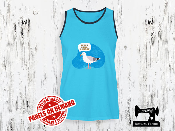 Just Give Me A Chip And No One Gets Hurt - LIGHT BLUE - Panels On Demand