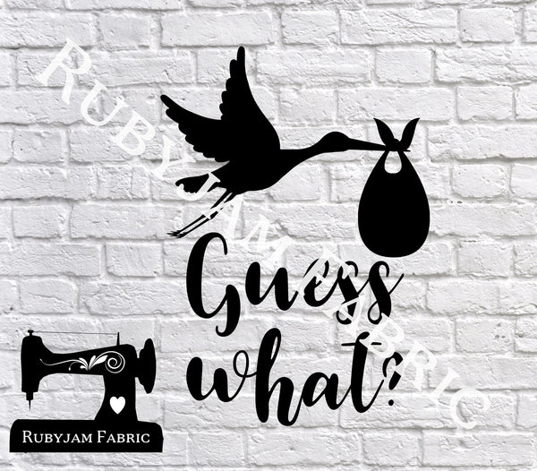 Stork Guess What? - Cutting File - SVG/JPG/PNG