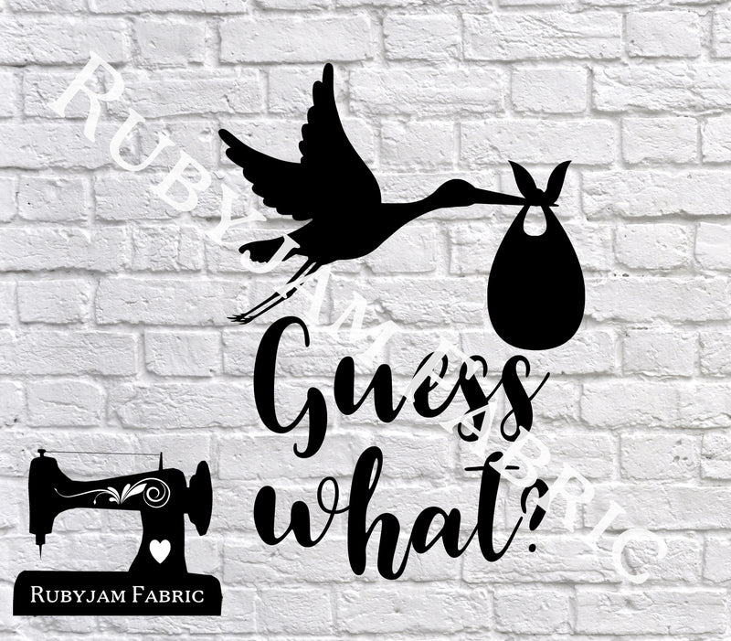 Stork Guess What? - Cutting File - SVG/JPG/PNG