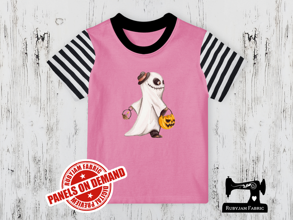 Ghost Boy Halloween - LIGHT PINK - Panels On Demand
