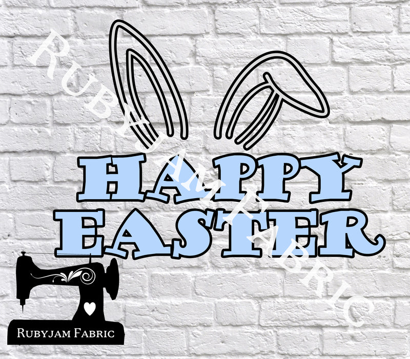 Happy Easter Bunny Ears - Cutting File - SVG/JPG/PNG